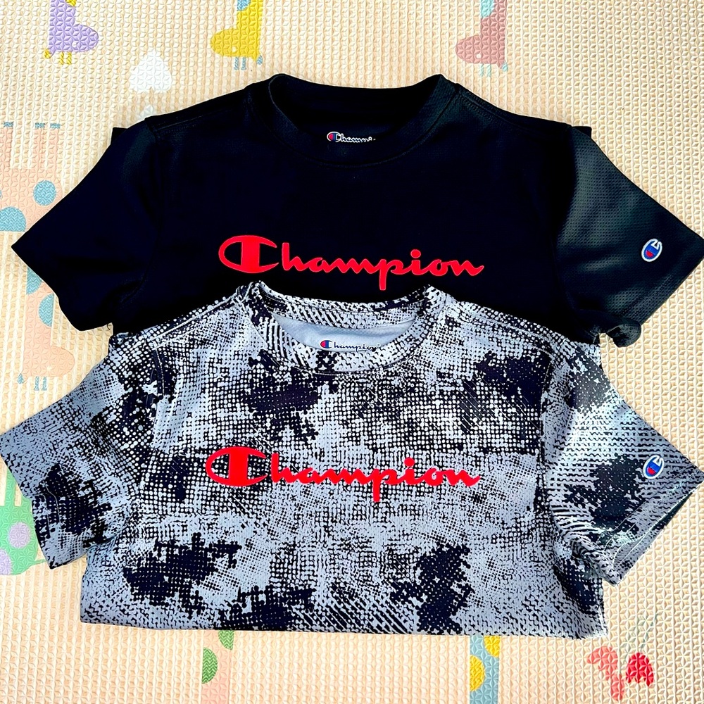 Champion Boys Moisture Wicking Shirt, Bundle of 2, Gently Used, Size XS(5/6)